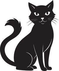  Cat silhouette art icon