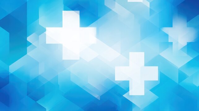 abstract blue medical cross background