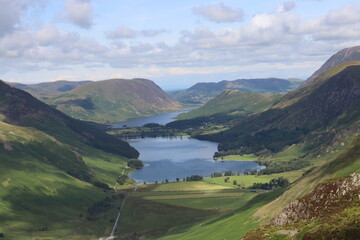 Lake district national park Buttermere fells