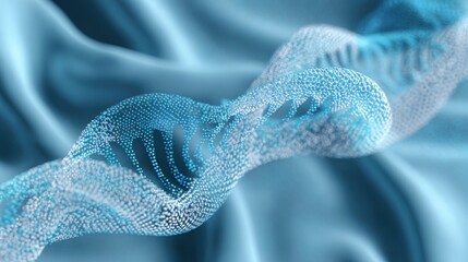 dna helix blue abstract science