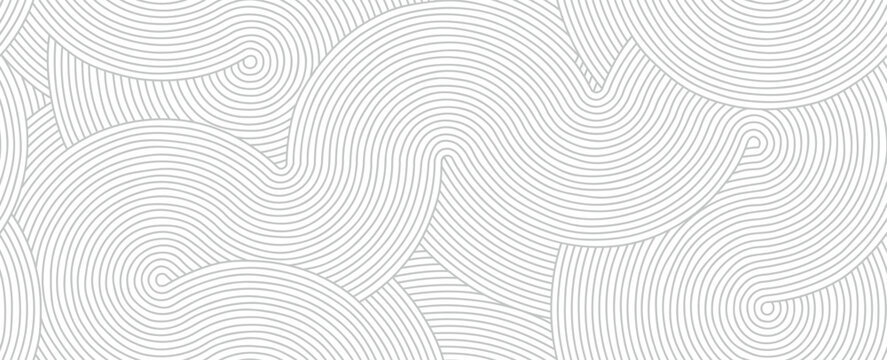 Elegant abstract geometric pattern circles seamless pattern.