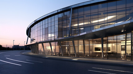 Obraz premium Glass and Steel Framework