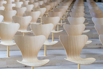 rows of chairs in rows