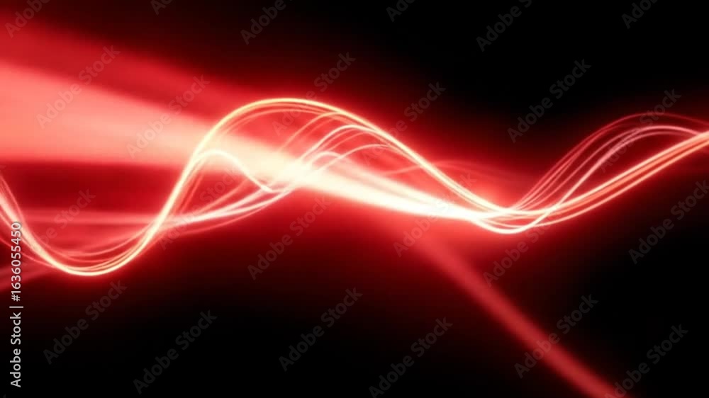Poster dynamic red light streaks abstract motion graphics background visuals