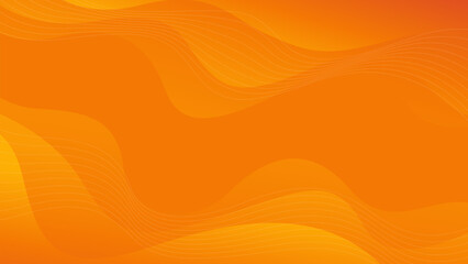 Abstract orange gradient liquid background with wavy lines. Modern wallpaper. Suitable for sales banners, templates, posters, business ads, events, web pages and others