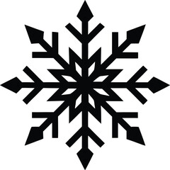 snowflake vector illustration silhouette.
