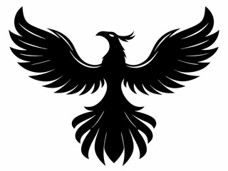 Obraz premium Phoenix Bird Mythical Creature Silhouette