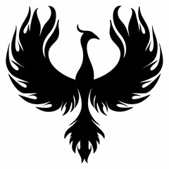 Obraz premium Phoenix Fire Bird Mythical Creature