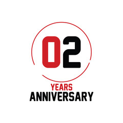 02nd years anniversary celebration luxury golden logo design with gold color numbers font in shinny frame with gold abstract design on black background