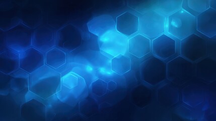 glowing blue hexagon pattern background