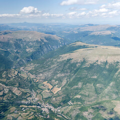 Obraz premium Preci village aerial, Italy