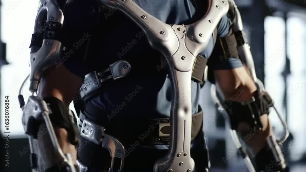 Aufkleber robot arm rotating with precision and detail
