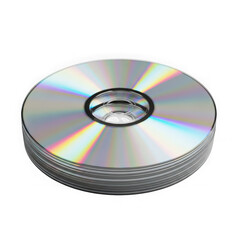 Stack of cds or dvds isolated on transparent background