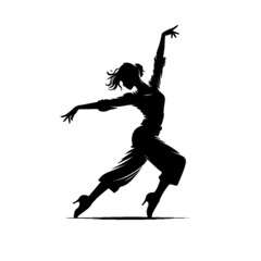 Dynamic Dance Expression Vector Art