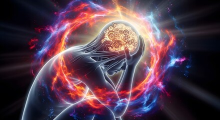 Obraz premium abstract blue background