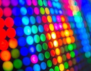 Colorful circles of light