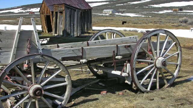 Abandoned Ghost town of Bodie in Bodie State Park , California, USA 