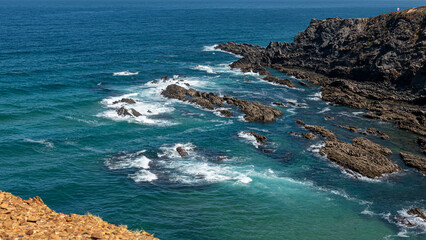 Fototapeta premium Rocky coast washed by the ocean