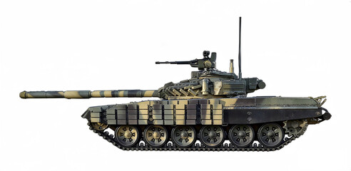 T-72AV (Modernization of the T-72A tank, with the installation of dynamic armor Kontakt-1) © Tikros