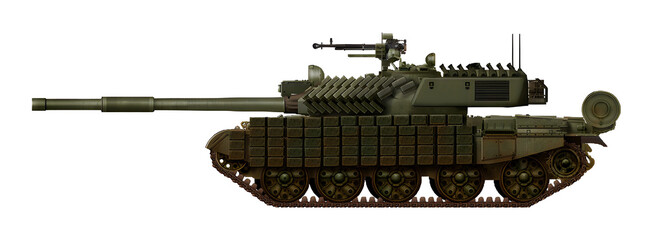 T-62LM (Project for modernization of the T-62 tank, with the addition of an automatic loader in the stern of the turret) © Tikros