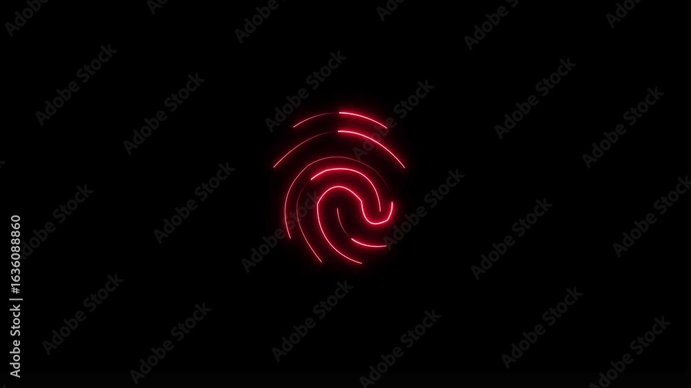 Poster a glowing fingerprint icon layered over subtle biometric wave patterns, digital representation of cy