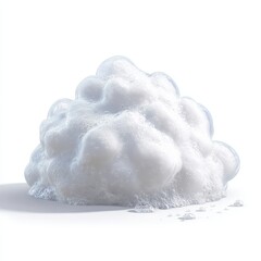 Realistic soap foam with bubbles. Shampoo soap foam isolated on transparent white background. frothy bubbles with soft texture. hygiene, cleaning product design elements