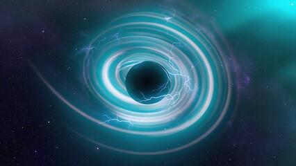 Black hole singularity in space