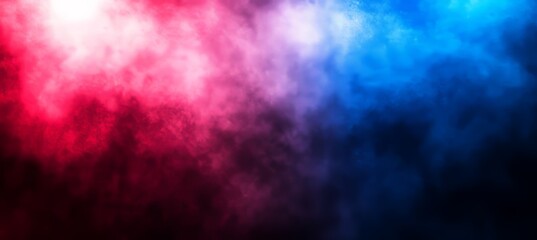 Vibrant Abstract Explosion of Electric Crimson and Cyan Colors with Futuristic Gradient Effects