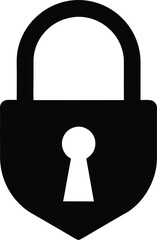 lock and key silhouette.