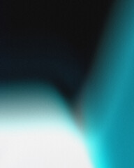 Fototapeta premium Abstract black white cyan gradient flow blur background, grainy soft minimal artistic texture, modern cool digital aesthetic backdrop for poster and banner design
