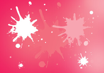 Pink and white color ink blot watercolor texture background digital wallpaper design