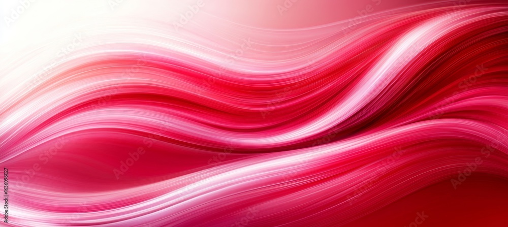 Poster dazzling crimson radiance and ruby curves create vivid waves in a stunning gradient design.