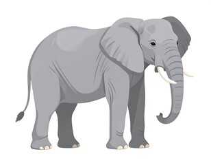 Obraz premium Gray elephant profile