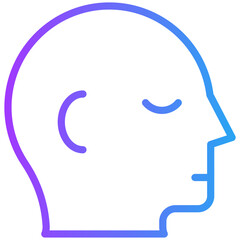 Head icon for human body, business, medical, clinic, website, application, printing, document, poster design, etc