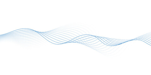 Creative Blue and White Sound Wave Inspired Lines with Blend Effect for Modern Graphic Design and Digital Illustration
