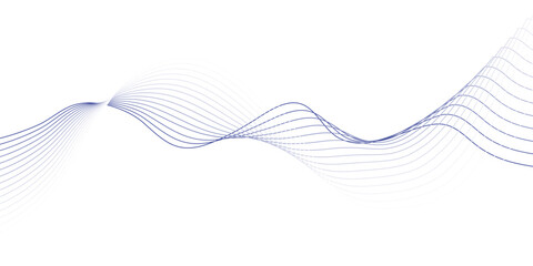  Abstract Sound Wave Lines in Blue and White with Blend Effect for Contemporary Digital Art, Motion Graphics, and Design Projects
