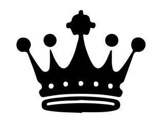 Simple line art crown design