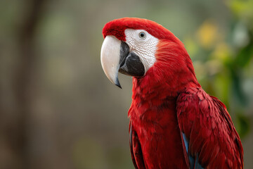 Fototapeta premium captivating portraits of top animals featuring exotic birds against clean minimalistic background