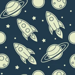 Gardinen Tiere Muster  seamless pattern with planets and stars  © MTouseef