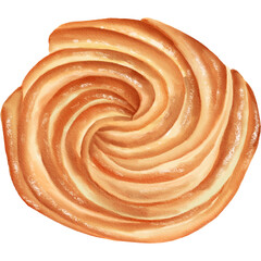 Fototapeta premium Illustration of Pastry Bun
