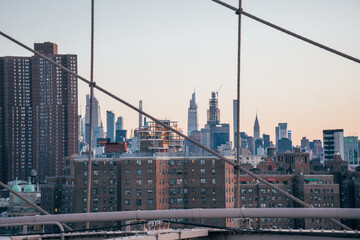 brooklyn bridge and manhattan skyline