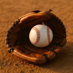 baseball and glove