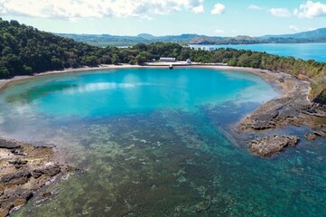 Crater, Landscape in Ambatoloaka, Nosy Be, Madagascar – Aerial View