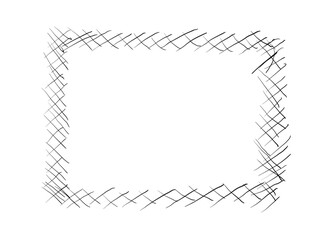 The frame is black and white in grunge style