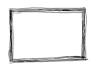 The frame is black and white in grunge style