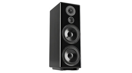 Fototapeta premium Floor-standing hi-fi speaker Transparent background, PNG file