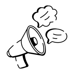 A hand drawn style icon showing pager
