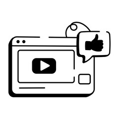 A hand drawn style icon showing pager
