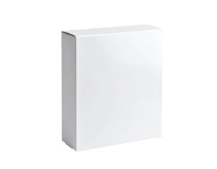 Craft packaging mockup isolated on white background, showcasing design concept, product presentation, branding, minimalistic style, clean layout, packaging template, realistic shadows, professional di