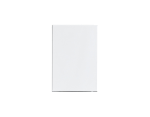 Craft packaging mockup isolated on white background, showcasing design concept, product presentation, branding, minimalistic style, clean layout, packaging template, realistic shadows, professional di